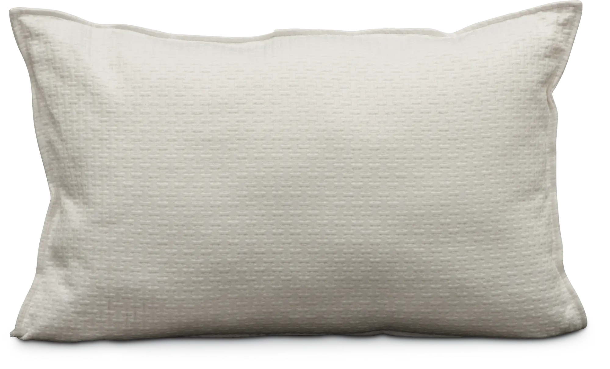 White Queen Sham with Mini Flange - Brighton Bedding Collection