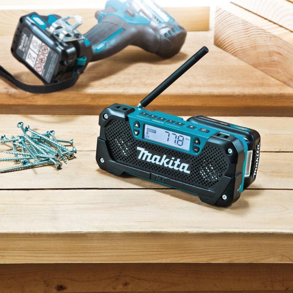 Makita 12 Volt CXT Lithium-Ion Cordless Compact Job Site Radio (Tool Only) RM02 from Makita