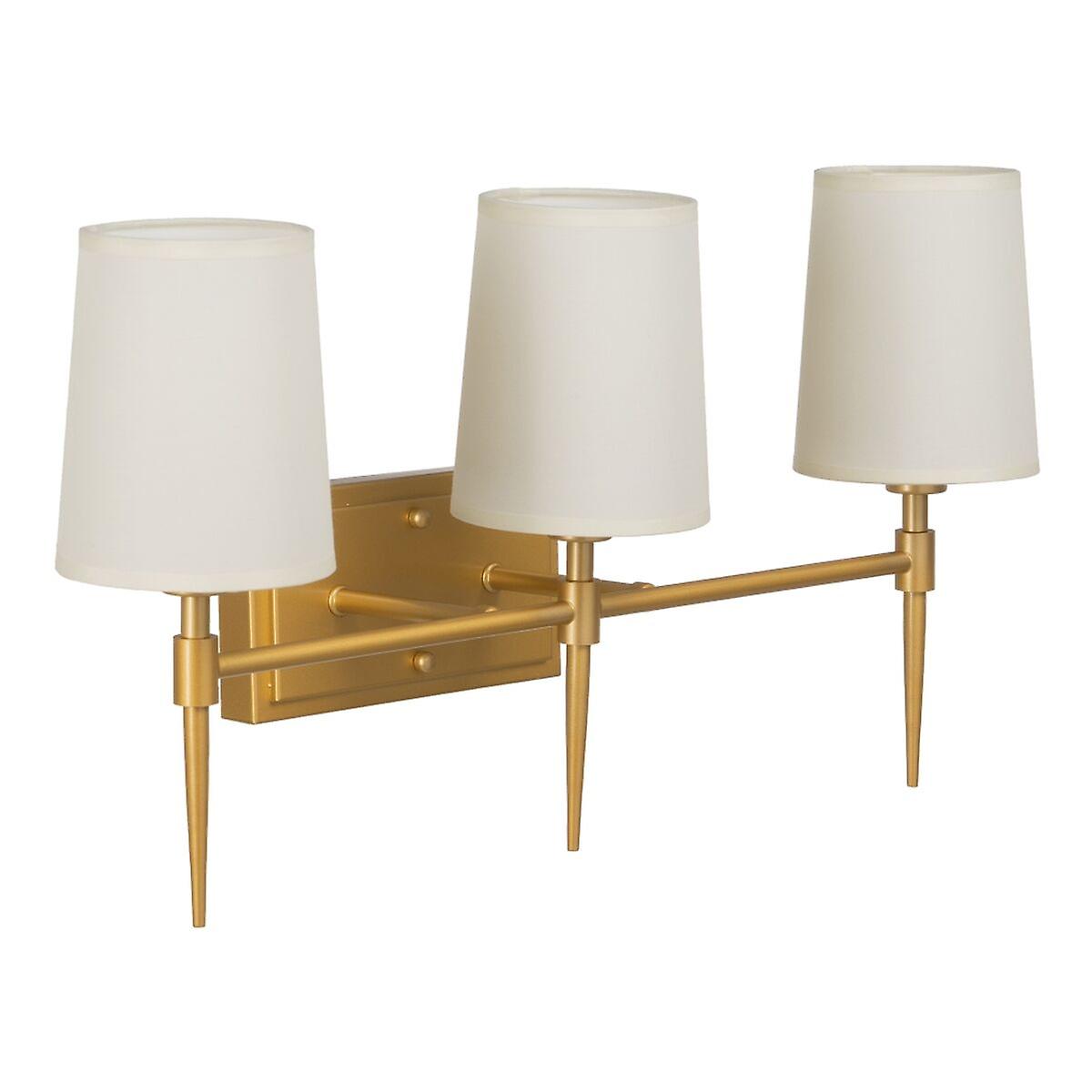 Wall Lamp 58 x 20 x 31，5 cm Synthetic Fabric Golden Metal Modern