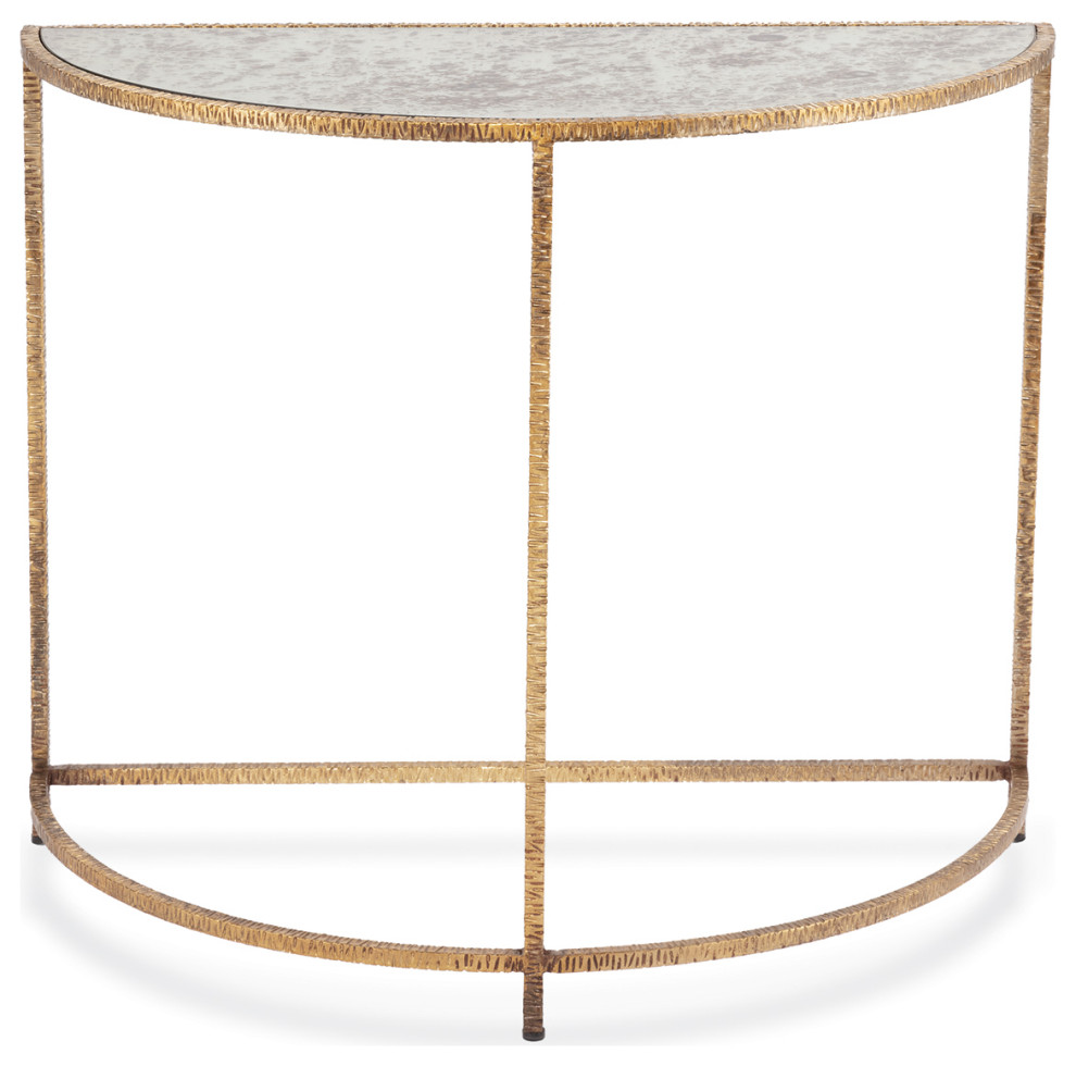 Regina Andrew Anastasia Demilune/Gold   Contemporary   Console Tables   by Regina Andrew  Houzz