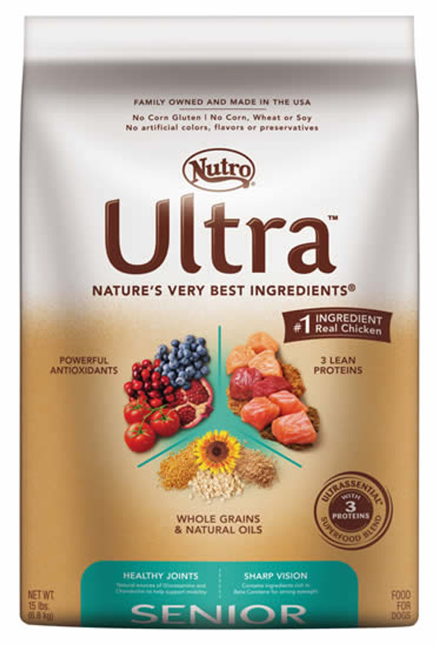 Nutro Ultra Senior Dog Food， 15 Lb.