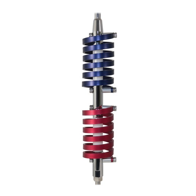 Browning Br 94 70 5 in 15 000 watt Dual flat coils Cb Antenna With 6 in Shaft Anodized Red And Midnight Blue