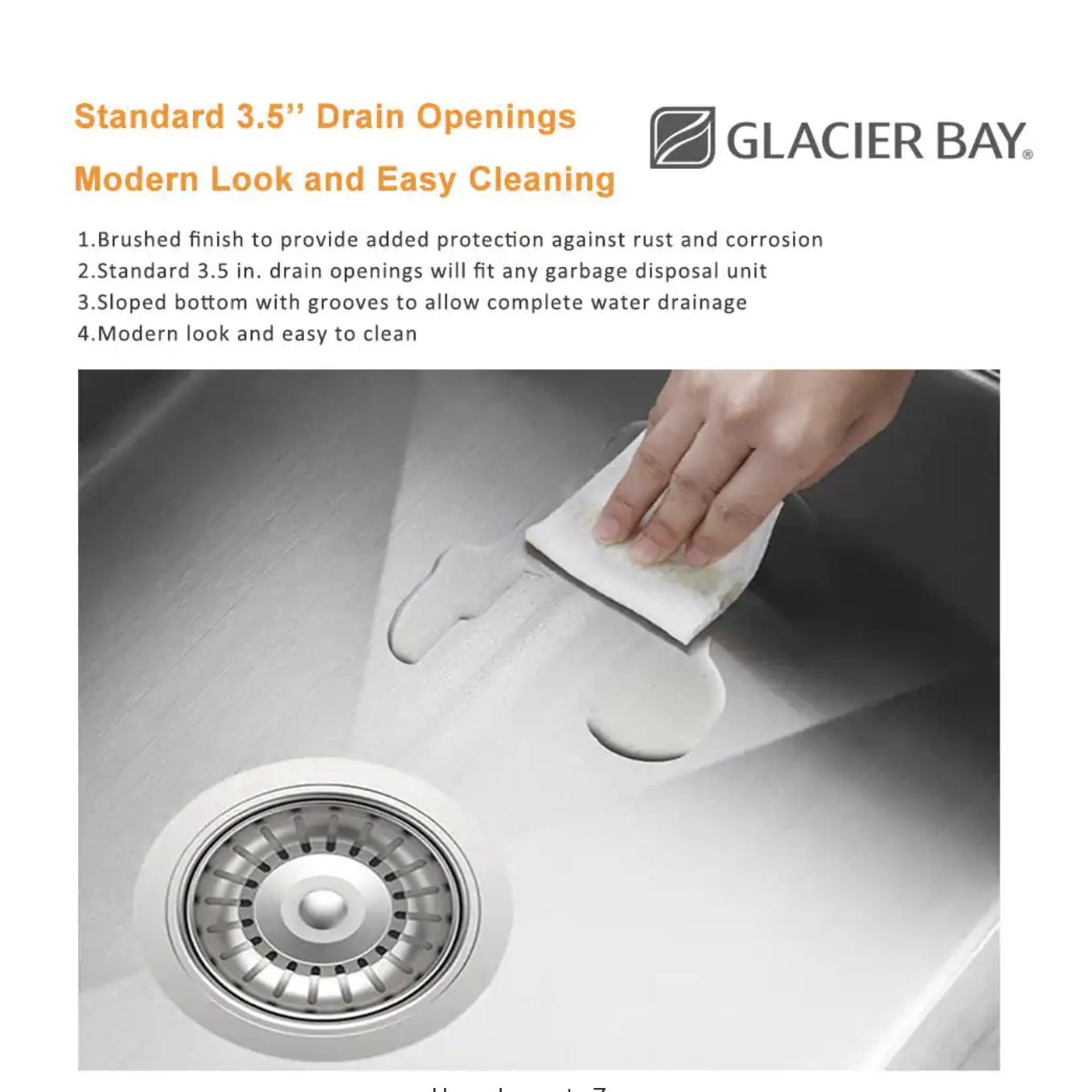 Glacier Bay Zero Radius Drop-in 18G Stainless Steel 33 in. 2-Hole 50/50 Double Bowl Workstation Kitchen Sink with Spring Neck Faucet