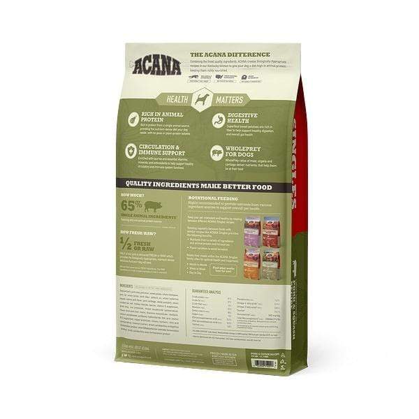 ACANA Singles Pork and Squash Recipe Grain Free Dry Dog Food