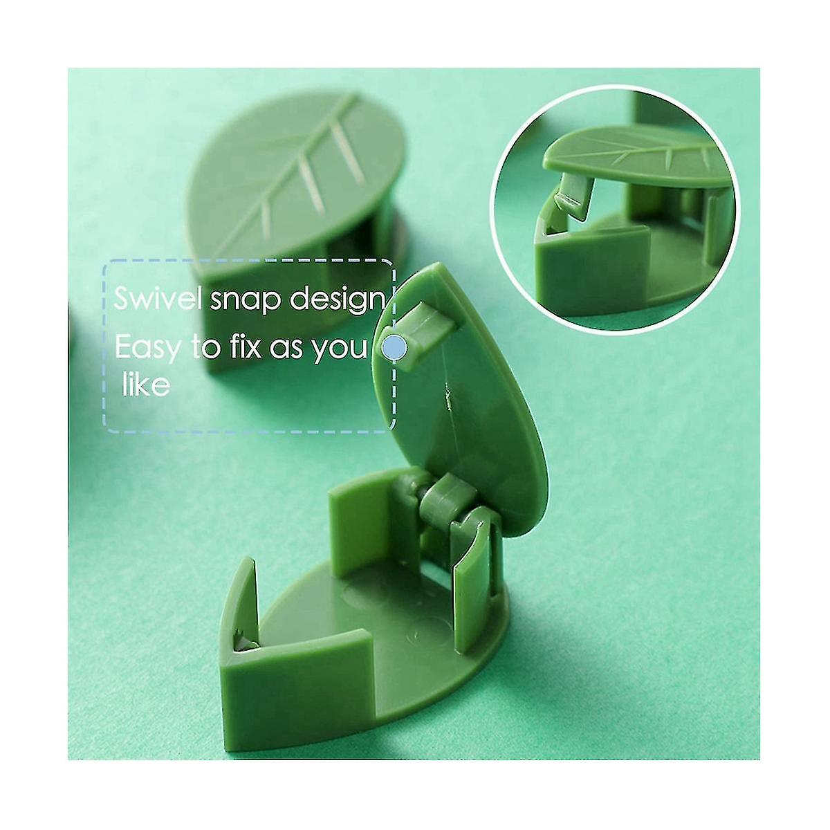 80pcs Plant Wall Fixture Clips Vine Traction Support Holder With 96 Pieces Adhesive Stickers Fixing