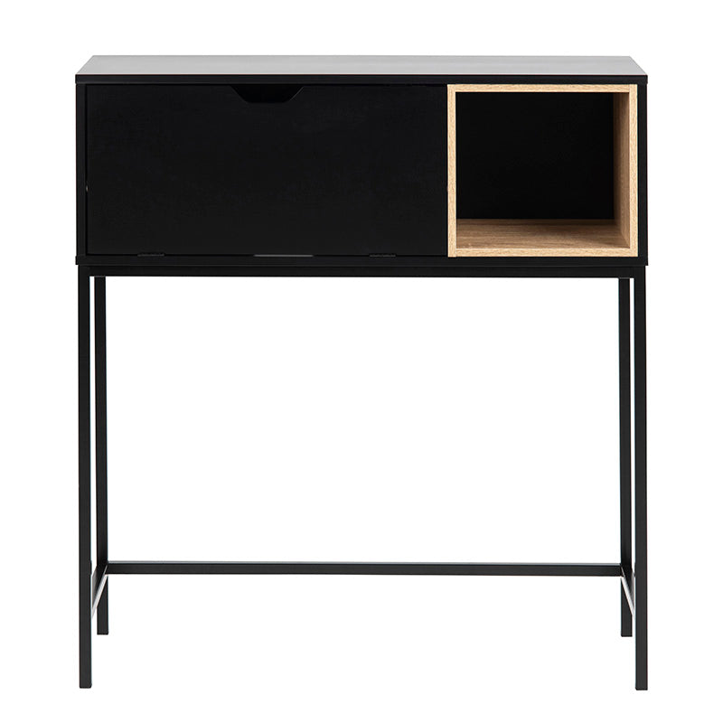 BATLEY Study Desk Console 91.5cm - Black & Natural