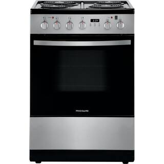 Frigidaire 24 in. 1.9 cu. ft. Freestanding Electric Range with Manual Clean in Stainless Steel FFEH2422US