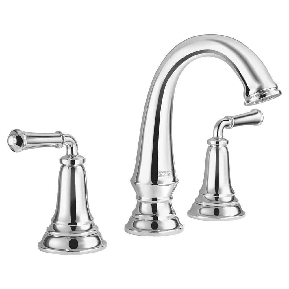 American Standard Delancey 8 in Widespread 2Handle Bathroom Faucet with PopUp Drain in Polished Chrome