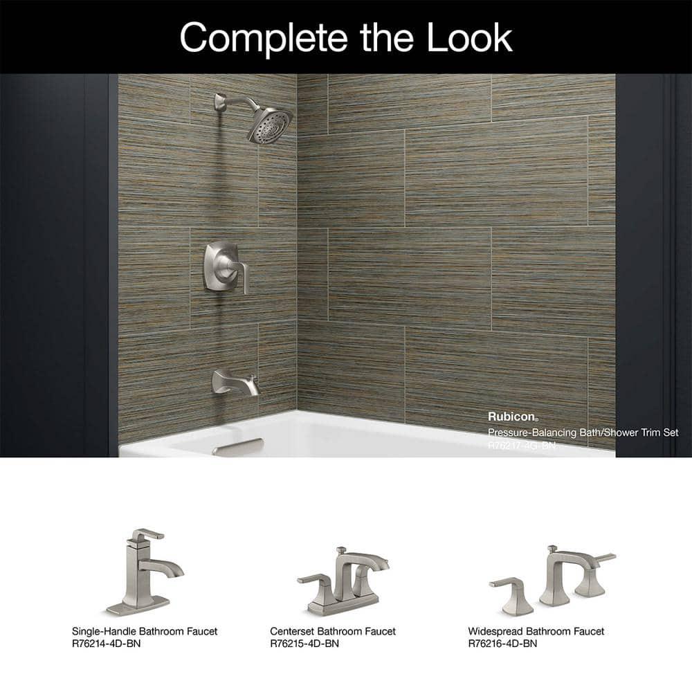 KOHLER Rubicon 1Handle 3Spray WallMount Tub and Shower Faucet in Brushed Nickel