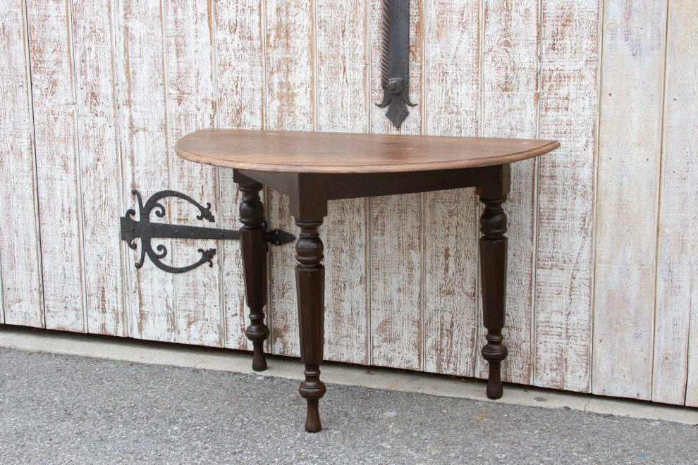 Early 19th Century Colonial Ceylon Demilune Table   Traditional   Console Tables   by De cor  Houzz