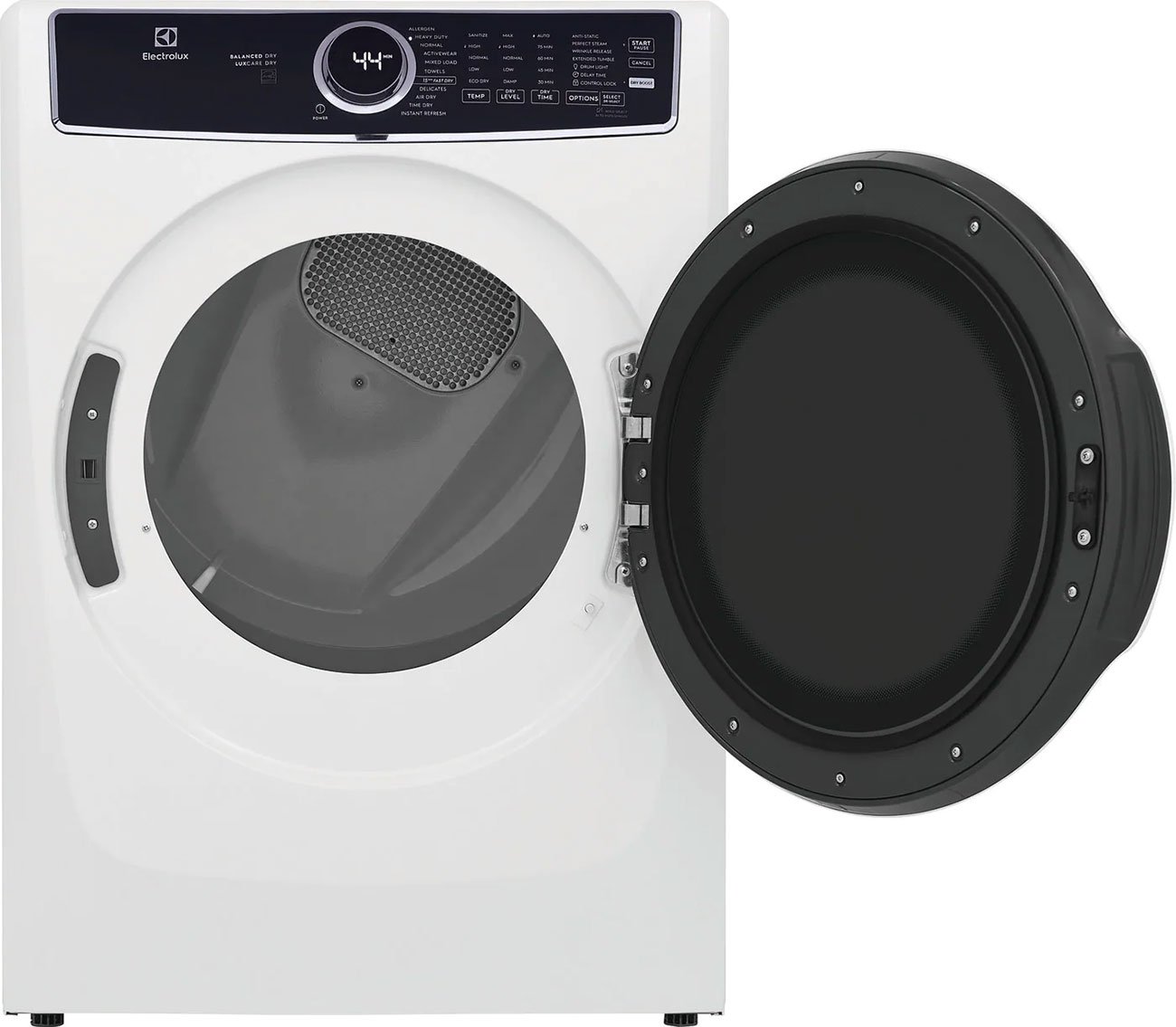 Electrolux 8 Cu. Ft. White Front Load Perfect Steam Electric Dryer With Balanced Dry and Instant Refresh