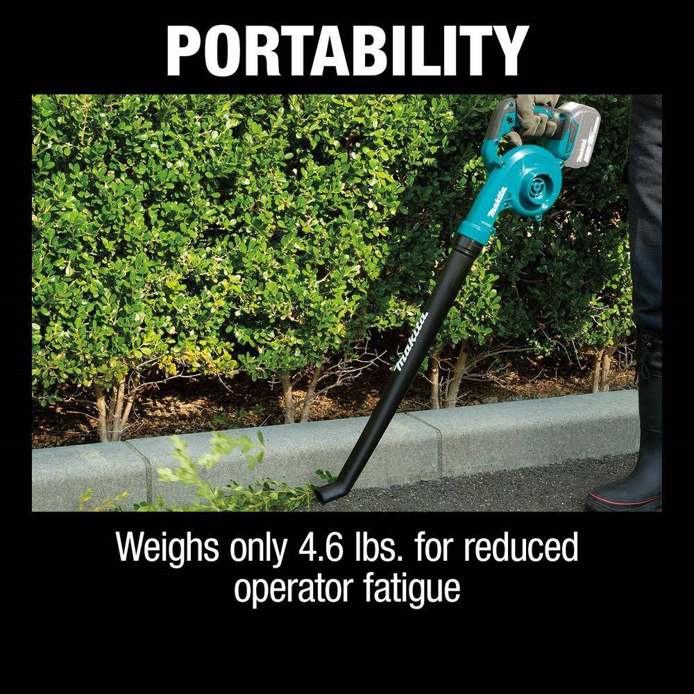 Makita 152 MPH 113 CFM 18V LXT Lithium-Ion Cordless Floor Leaf Blower (Tool-only) XBU06Z