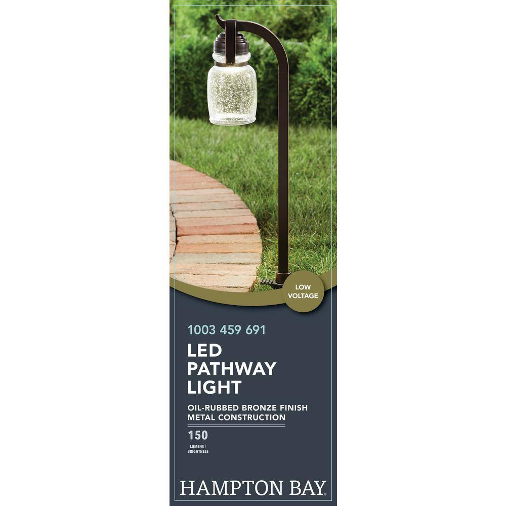 Hampton Bay Auburn 4.5-Watt Oil Rubbed Bronze Outdoor Integrated LED Landscape Path Light JPU1501L