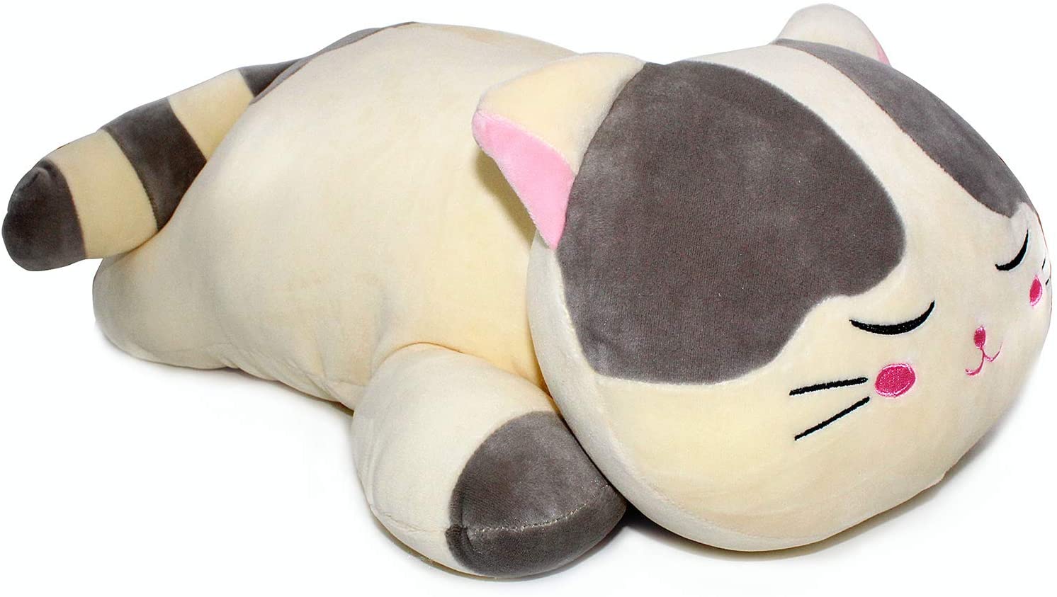 Vintoys Very Soft Cat Big Hugging Pillow Plush Kitten Kitty Stuffed Animals Gray 23.5