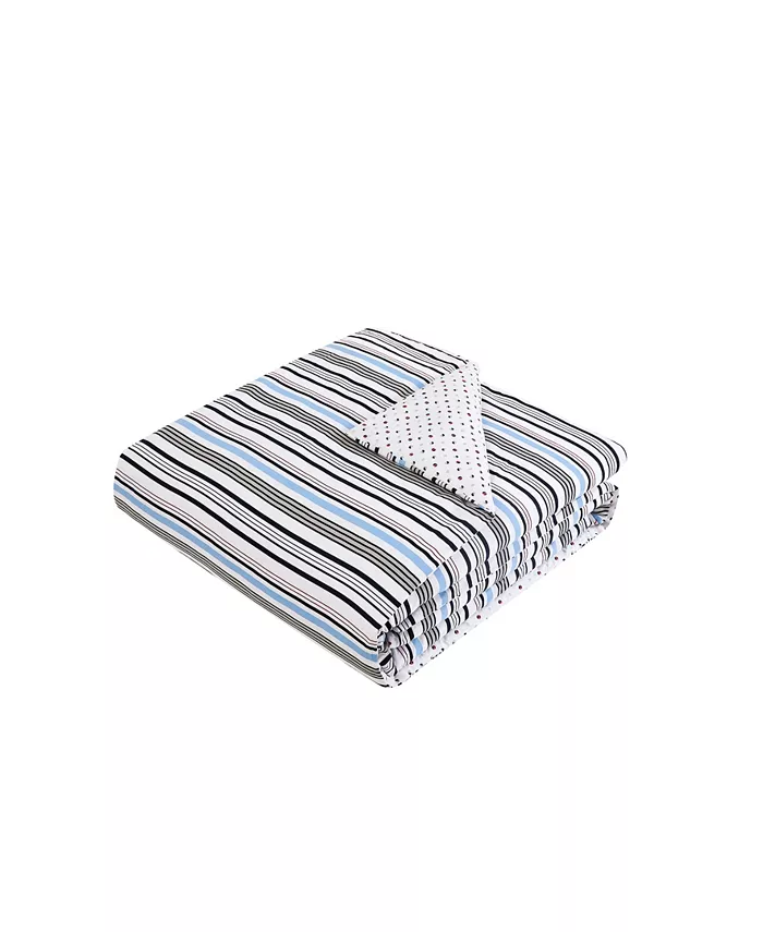 Tommy Hilfiger Tommy Mustique Strip Duvet Cover Set， Twin