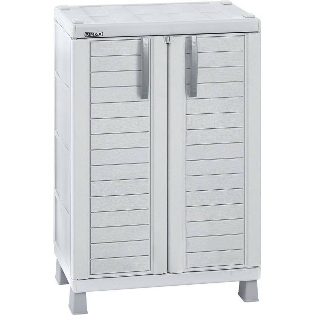 Medium Storage Cabinet Light Gray Inval