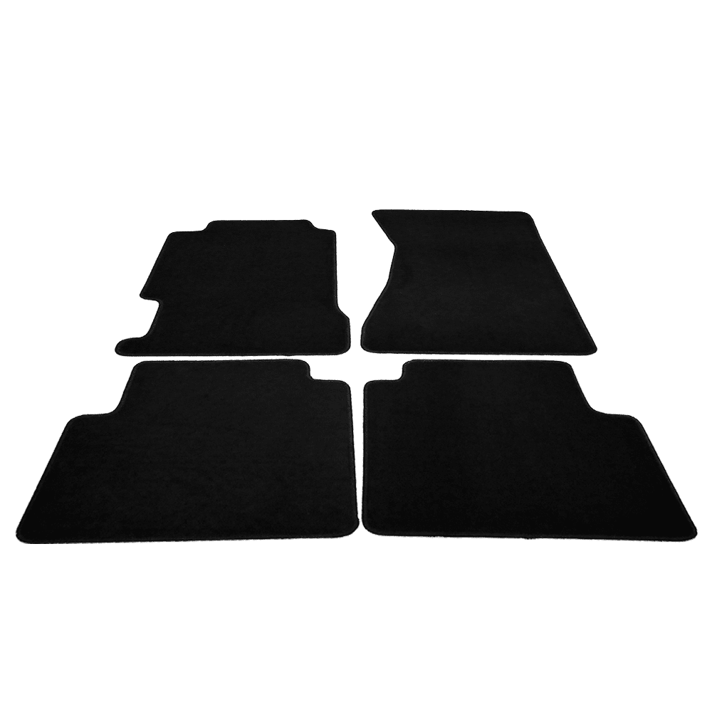 Ikon Motorsports Compatible with 96-98 Acura TL OE Factory Style Black Nylon Carpet Car Floor Mats Front Rear 4pcs 1996 1997 1998