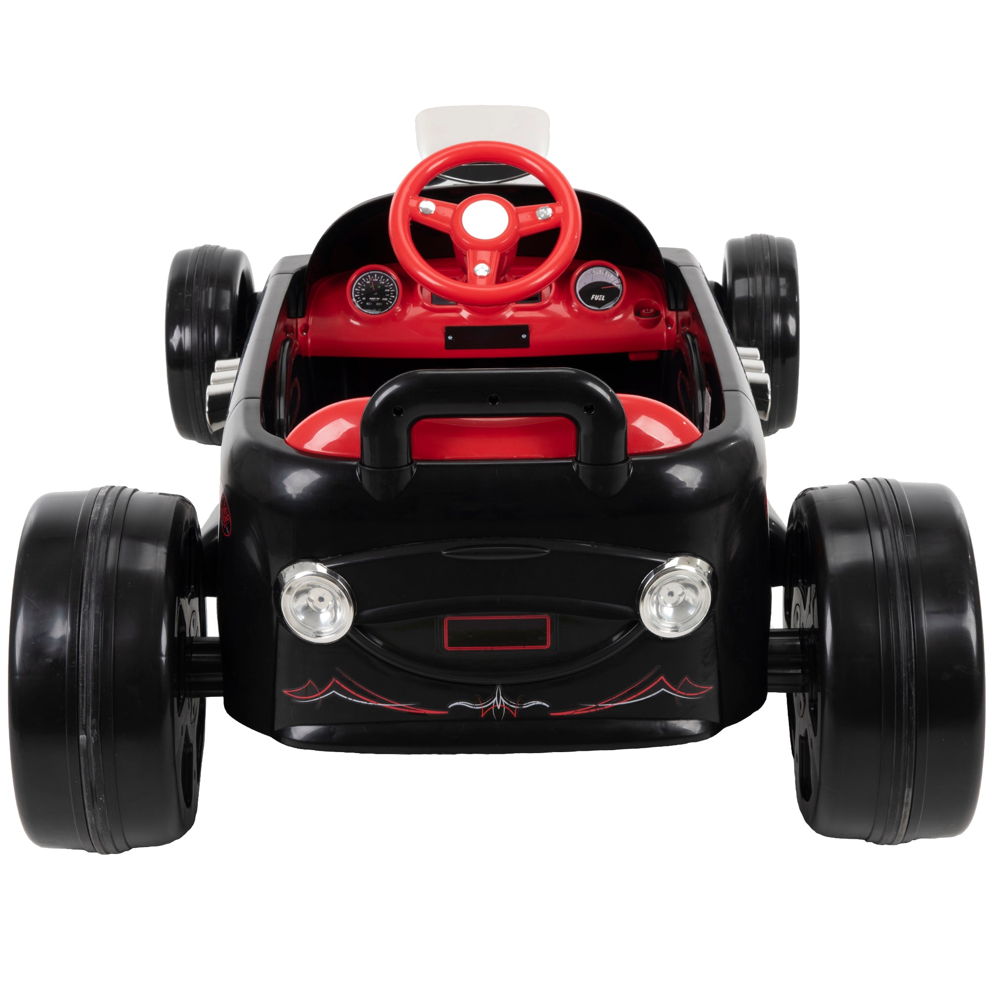 Huffy 6V Hot Rod Racer Boys' Ride-On Electric Car for Kids, Black