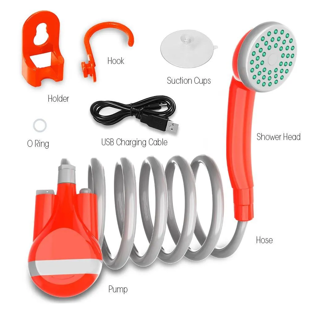 Your city Innovation Usb Rechargeable Portable Outdoor Shower For Camping Hiking Backpacking Trip