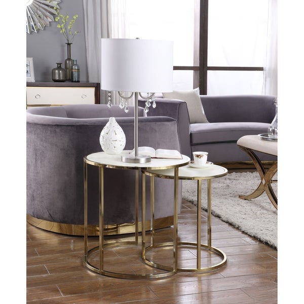 Chic Home Olivia Nightstand Side Table 2 Piece Set