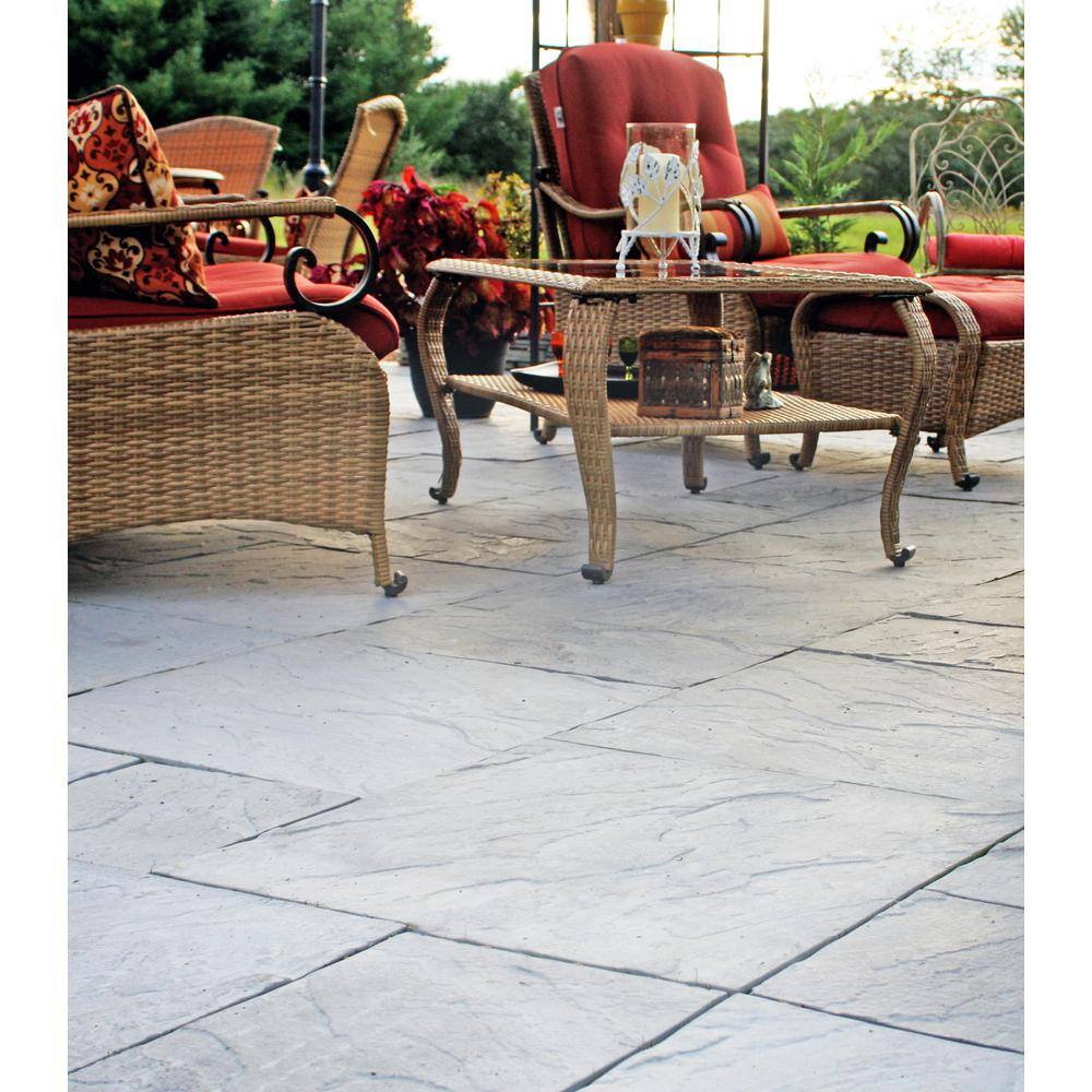 Nantucket Pavers Patio-on-a-pallet 10 ft. x 10 ft. Gray Dutch York-Stone Concrete Pavers (44 Pieces100 Sq Ft) 31021