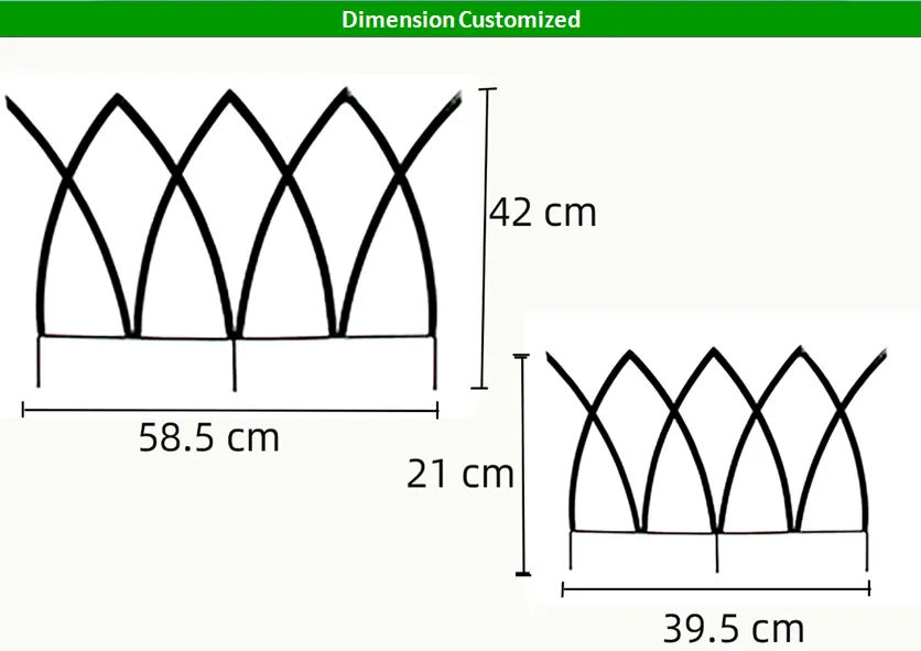 Rustproof Landscape Lawn Edging Border Wire Folding Fencing Decorative Garden Fence