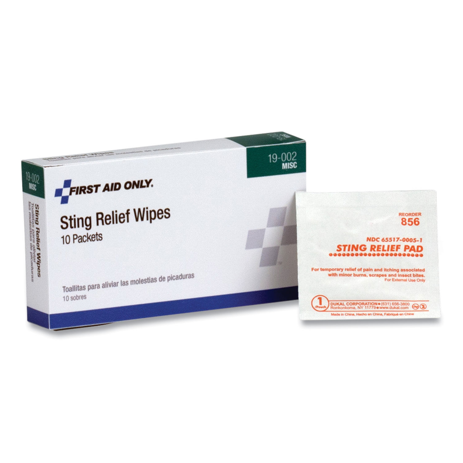 First Aid Sting Relief Pads by PhysiciansCareandreg; by First Aid Onlyandreg; FAO19002