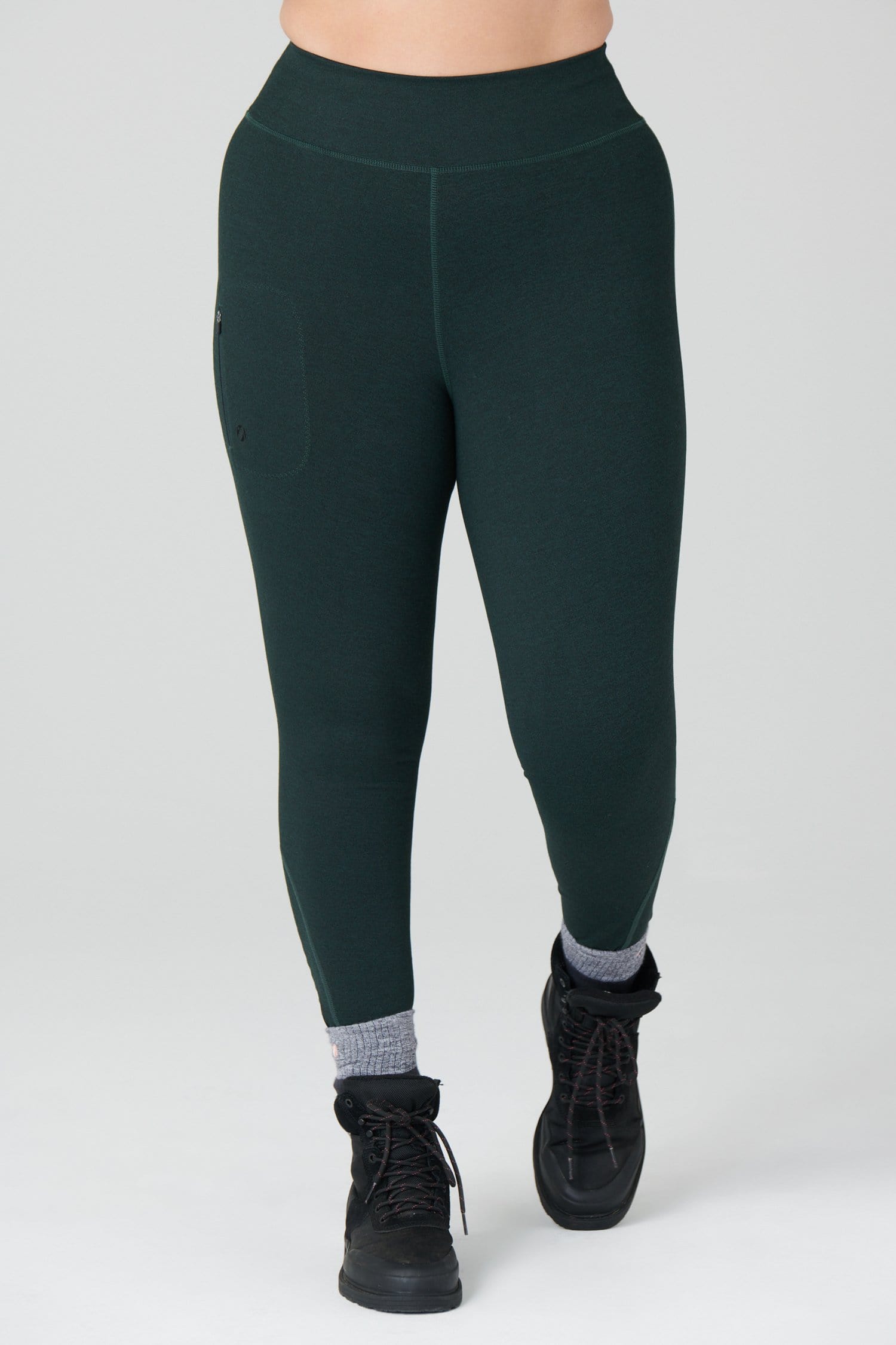 Thermal Outdoor Leggings - Forest Green