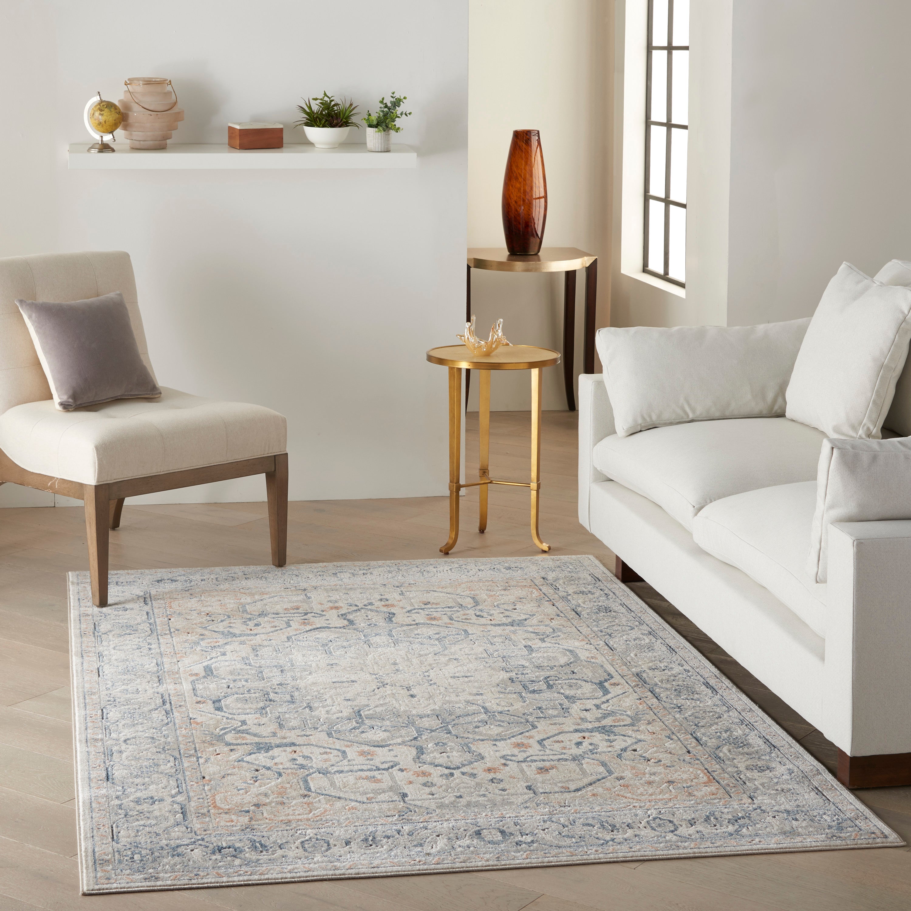 Malta Ivory/Grey Rug