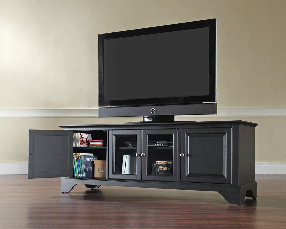 LaFayette 60 quotLow Profile TV Stand   Traditional   Entertainment Centers And Tv Stands   by Pot Racks Plus  Houzz