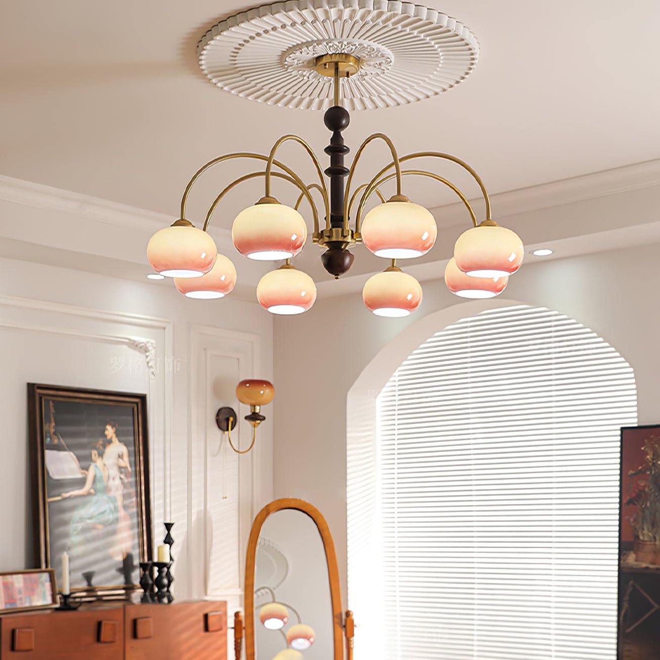 Ripe Persimmon Chandelier