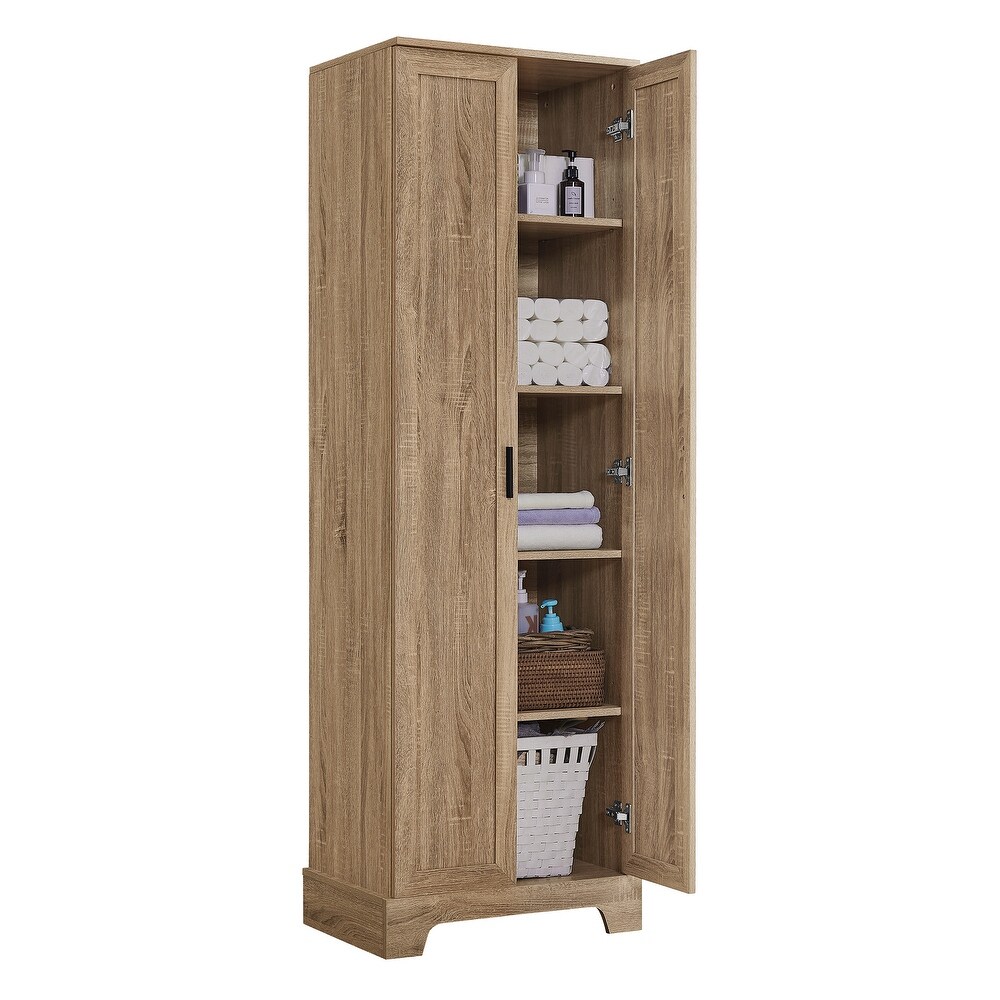 Green Freestanding Kitchen Food Pantry Cabinet Bathroom Cabinet