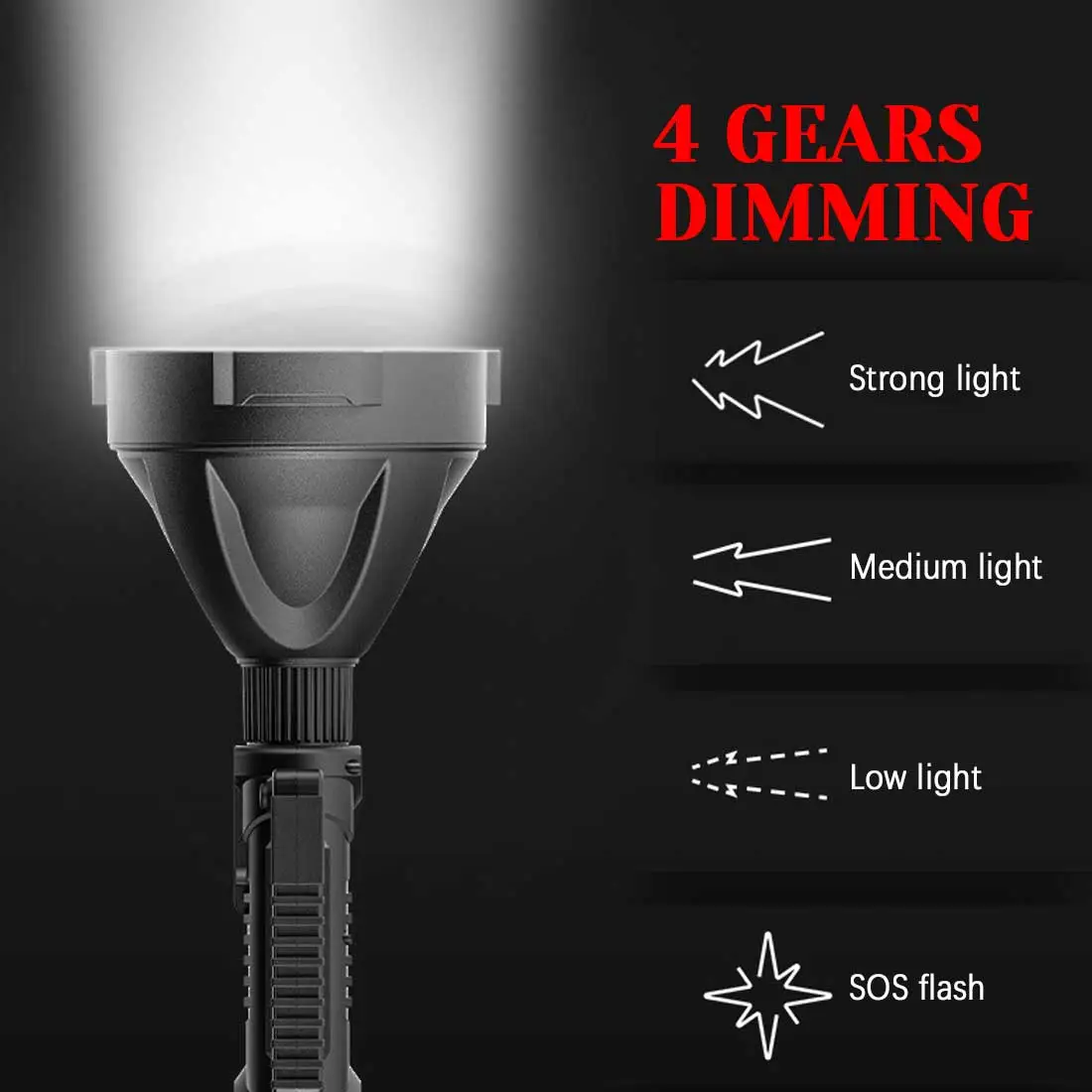 ⏰  Promotion 49% OFF - Rechargeable Handheld Spotlight Flashlight 90