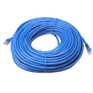 NTW 100 ft. Cat6 Snagless Unshielded (UTP) Network Patch Cable Blue 345-U6-100BL