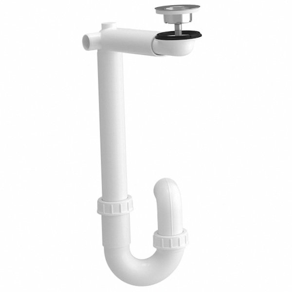 IKEA RANNILEN Water Trap P-Trap Drain Plumbing 1 Bowl White Bathroom 504.224.13