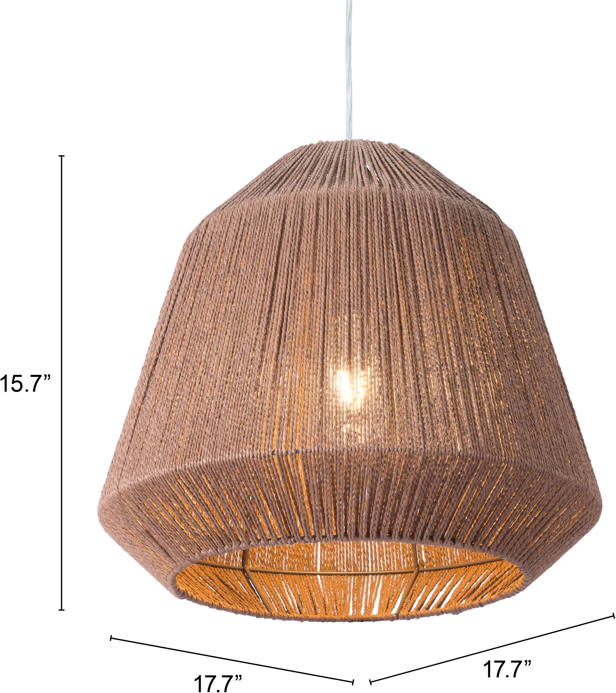 Transitional Brown Ceiling Lamp - Impala