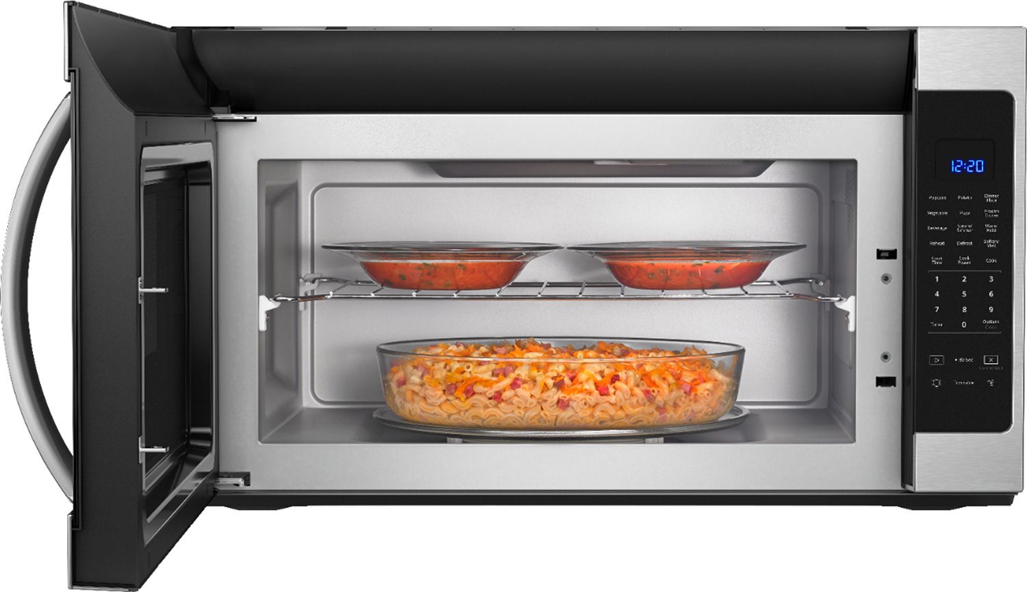 Whirlpool 2.1 Cu. Ft. Fingerprint Resistant Stainless Steel Over-The-Range Microwave With Steam Cooking