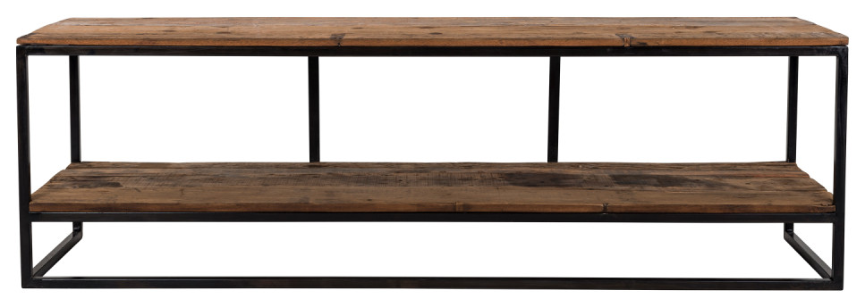 Recycled Wood TV Sideboard  OROA Raffles   Industrial   Entertainment Centers And Tv Stands   by Oroa   Distinctive Furniture  Houzz