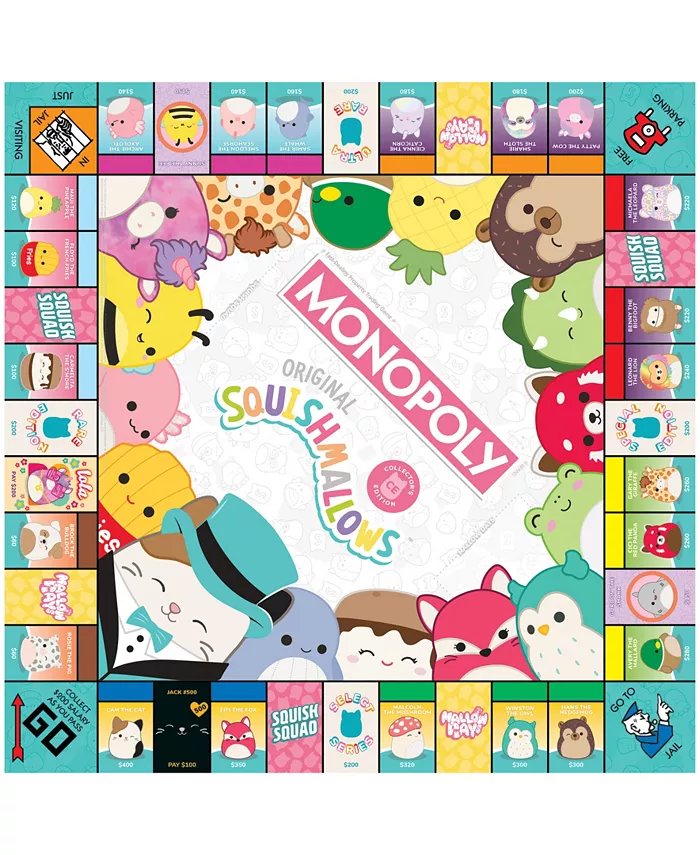 USAopoly Monopoly Game Original Squishmallows Collectors Edition