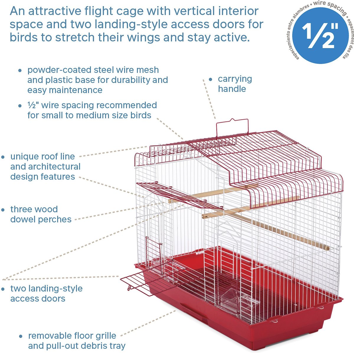 Prevue Pet Products Cockatiel Flight Bird Cage