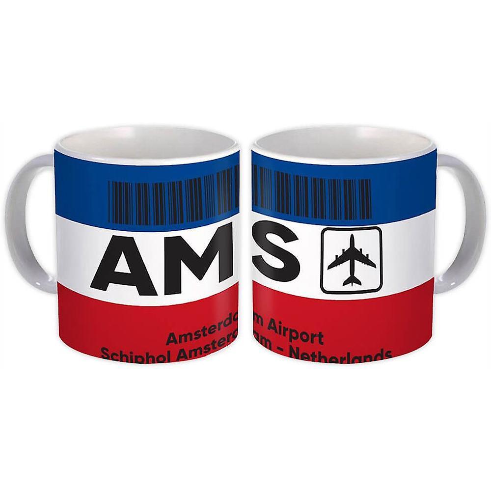 Gift Mug: Netherlands Amsterdam Airport Schiphol AMS Travel