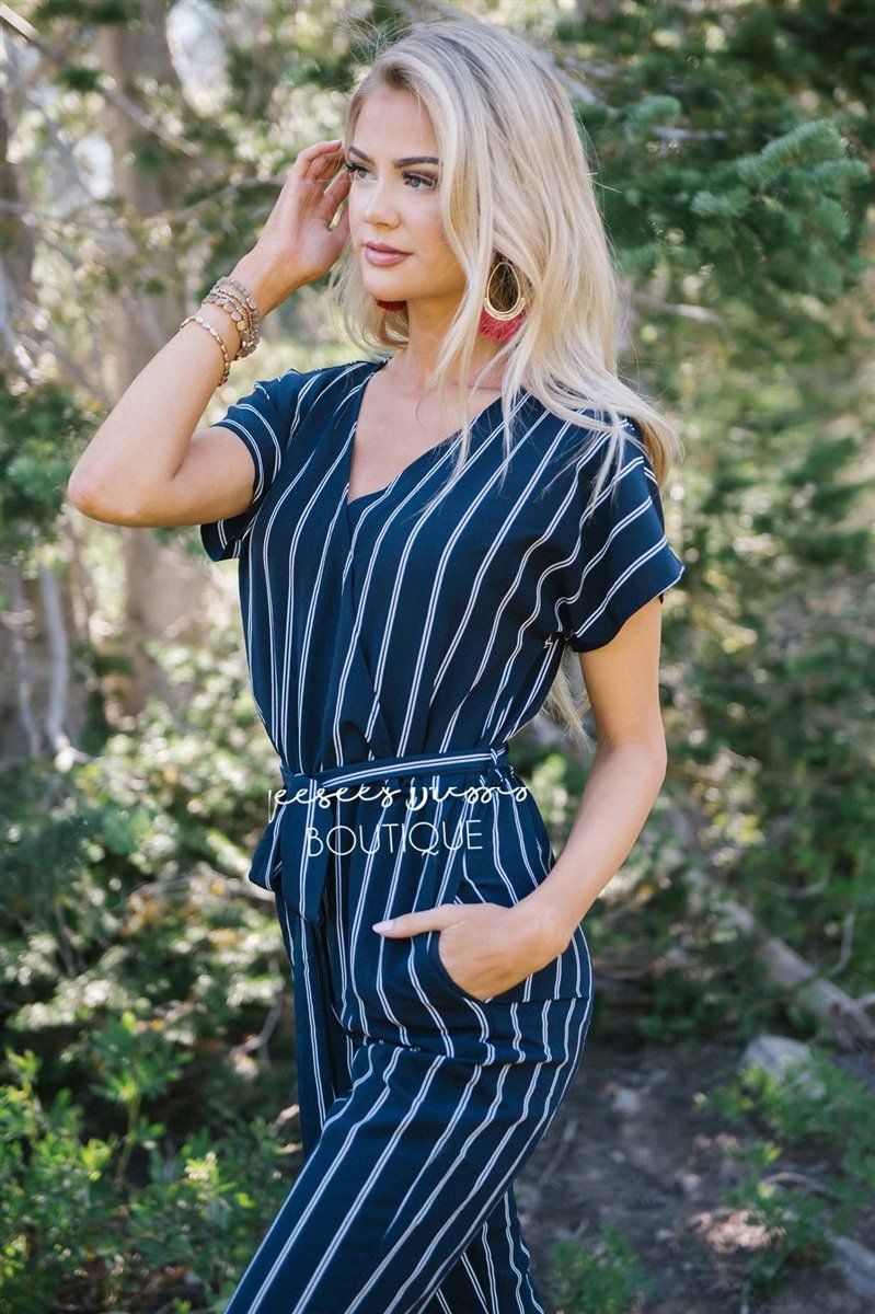 The Jacque Striped Jumpsuit