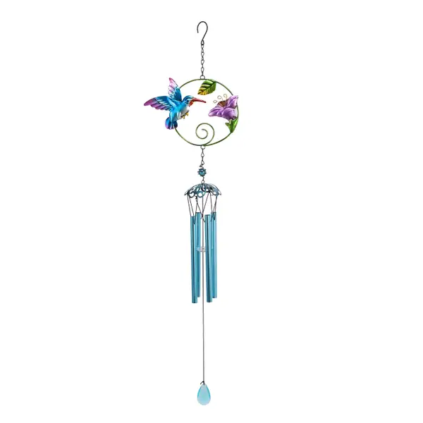 Evergreen Enterprises Blue Hummingbird Wind Chime