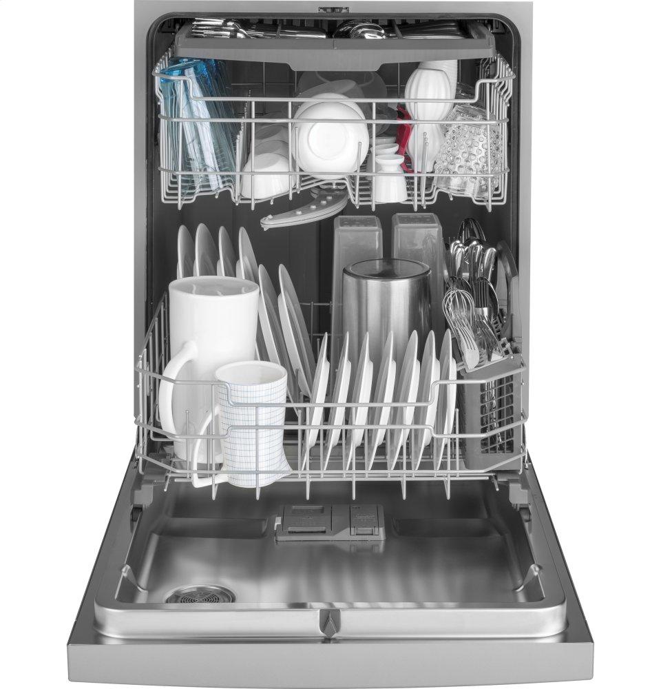 Ge Appliances GDF640HSMSS Ge® Front Control With Stainless Interior Door Dishwasher With Sanitize Cycle & Dry Boost