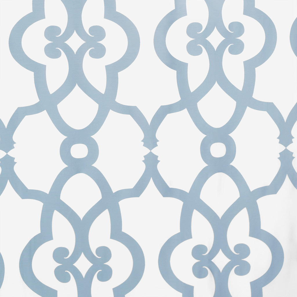 French Blue Florentine  Fabric Swatch