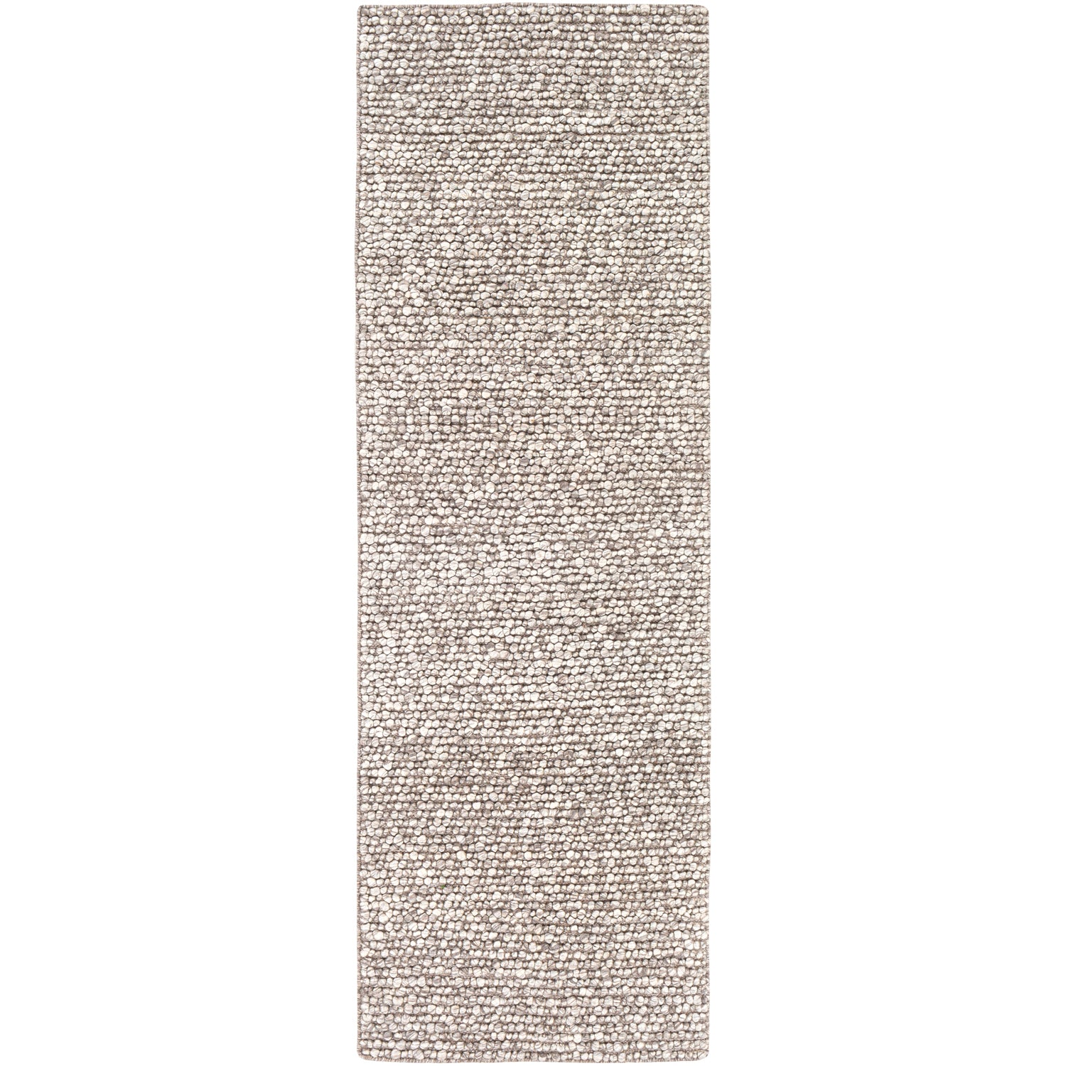 Como Hand Woven Rug in Medium Gray, Ivory