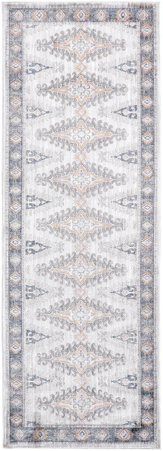 Dunlap Ivory and Blue Rug by BD Fine