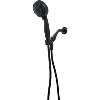 Glacier Bay 6-Spray Patterns with 1.8 GPM 3.6 in. Wall Mount Handheld Shower Head in Matte Black HD58303-3810H