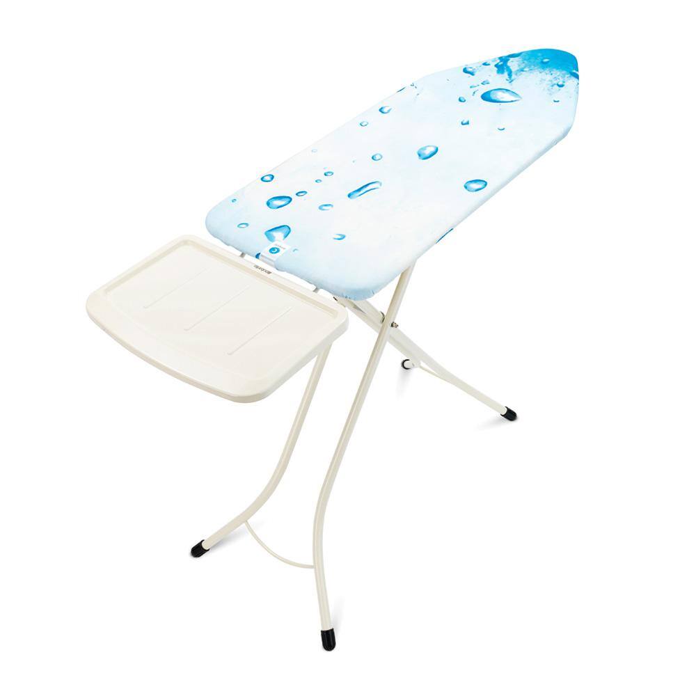 Brabantia Ironing Board C with Solid Steam Unit Holder Ice Water Cover and White Frame 321962