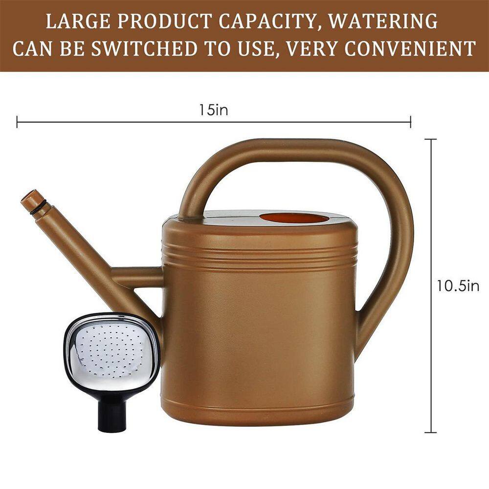 Dyiom 1 Gal. Brown Watering Can B0B18VXXPR